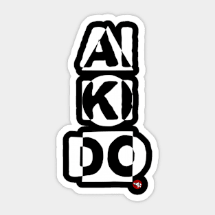 Aikido Shapes - White Sticker